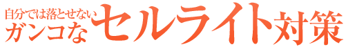 ガンコなセルライト対策