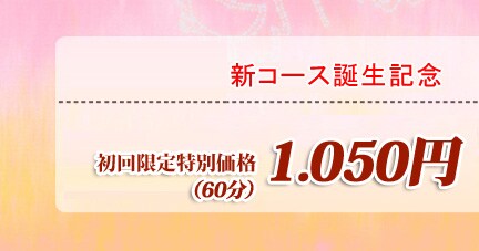 新コース誕生記念価格 初回限定特別価格500円
