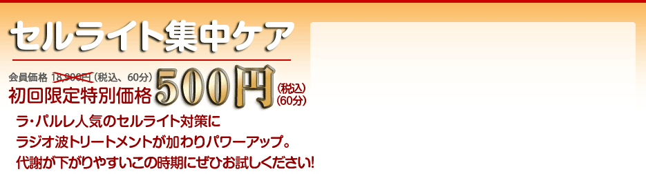 セルライト集中ケア