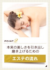 Point2 �{���̔������������o�������グ�邽�߂� �G�X�e�̗���