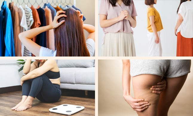 お腹周りのお肉が取れない！脚が細くならない！