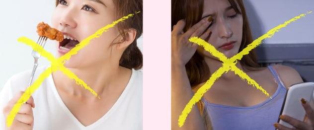 不摂生は肌の大敵！肌荒れはニキビが治りにくくなる要因です。