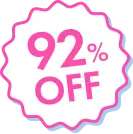92% OFF