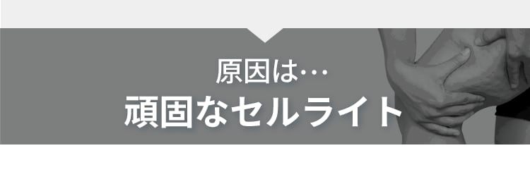 原因は…頑固なセルライト