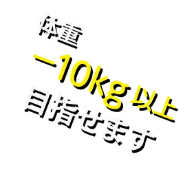 体重マイナス10kg以上目指せます