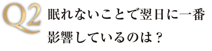 Q1 夜の眠れなさ、どのタイプに近いですか？