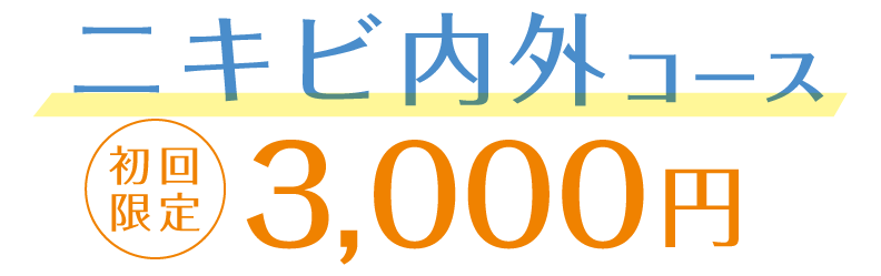 ニキビ内外コース 初回限定3,000円