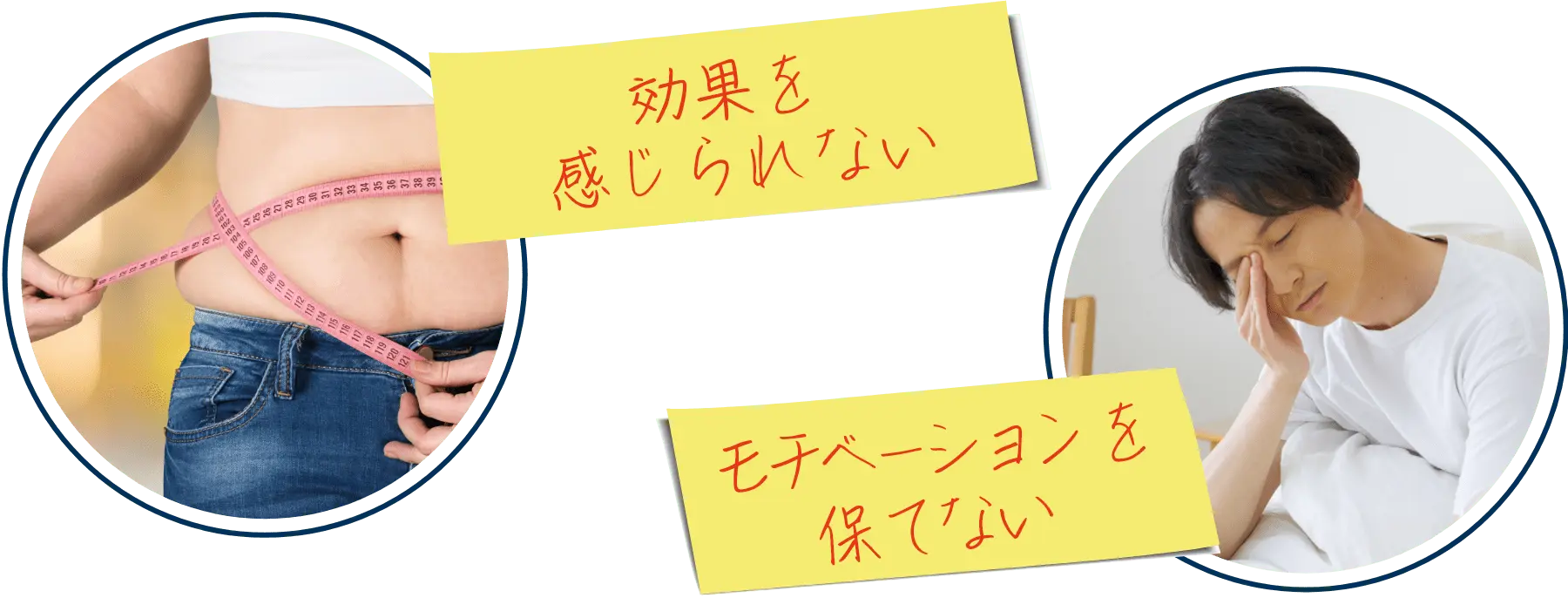 効果を感じられない/モチベーションを保てない(PC用イメージ画像)
