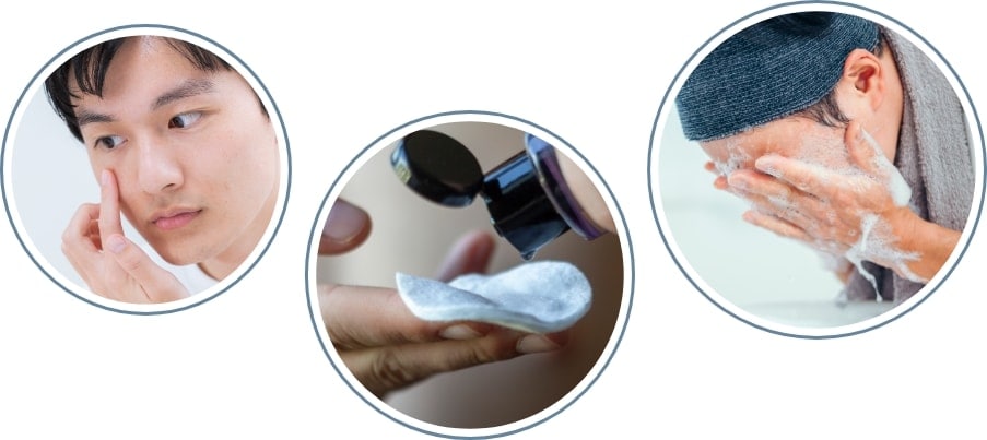 表面だけのセルフスキンケアのイメージ